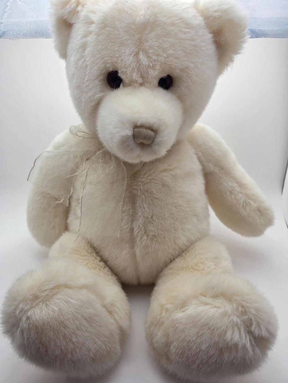 Gund Cream Tender Teddy Bear Vintage Collectible Rare! (Large 20 inch)